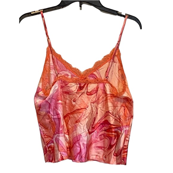 NWT INC International Concepsts 2pc Lace-Trim Cami Shorts Loungewear Pajama Set - Picture 7 of 12